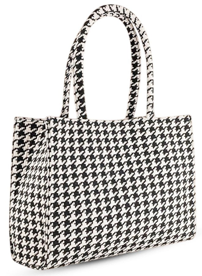 Global Impex Classic Smuggler Bag, Large Capacity Geometric Print Tote Bag for Women - Stylish Shoulder Handbag for Office, Shopping, and Daily Use | Lightweight & Durable Fabric Bag - Image 1